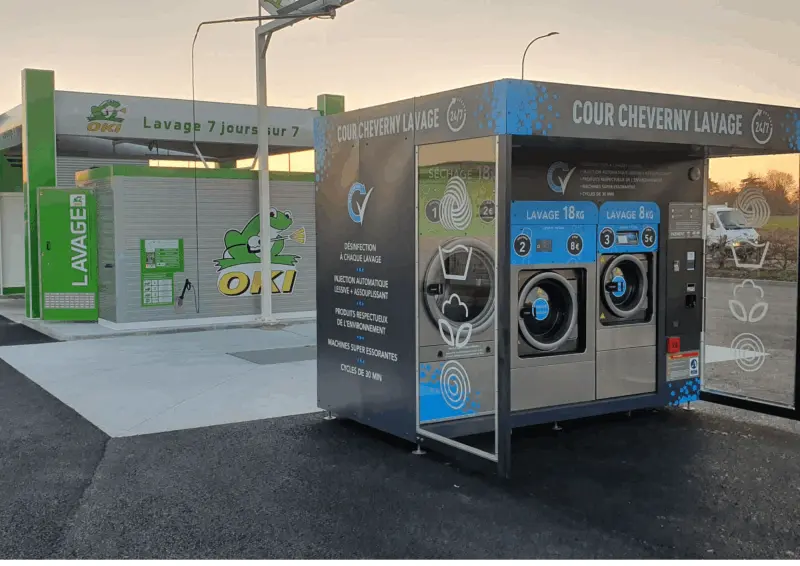 Installation laverie automatique OKI Lavage à Cour-Cheverny