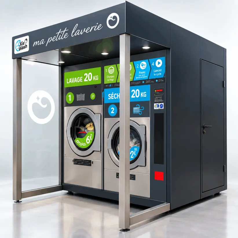 Kiosque laverie automatique N2-V2