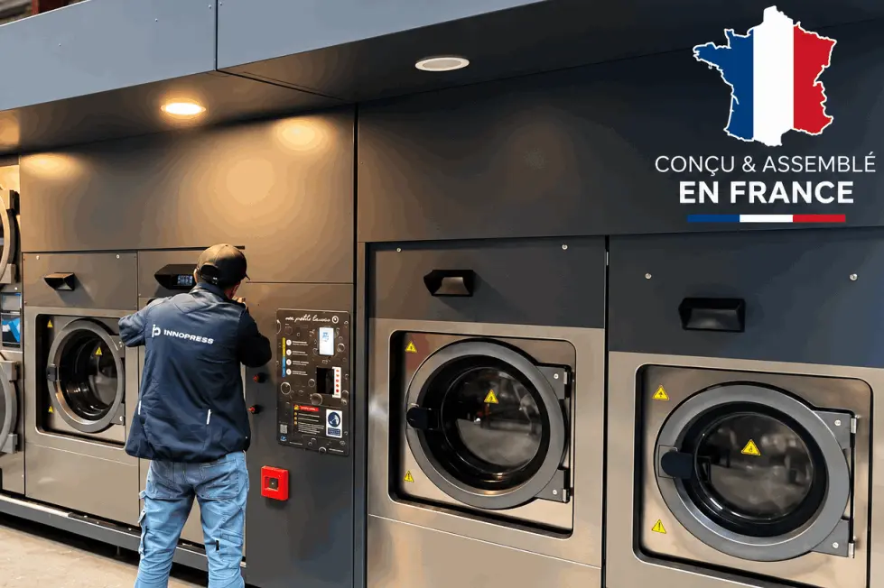 Fabrication et assemblage en France d’un kiosque de laverie automatique Ma Petite Laverie